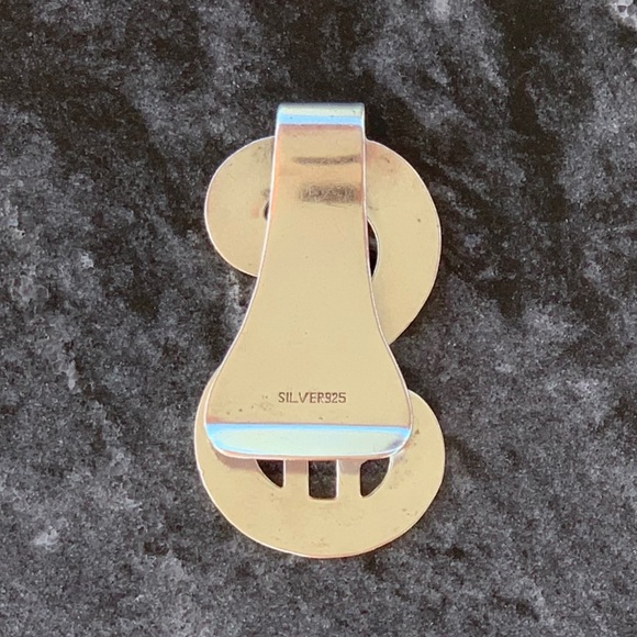 Sterling Silver Dollar Sign Money Clip - Picture 2 of 3